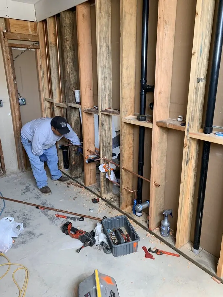 Commercial rough-in plumbing for Gas Line Repair in North East